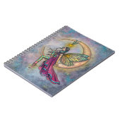 Luna's Perch Fairy op Moon Fantasy Art Notitieboek (Linkerzijde)