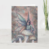 Luna's Rest Waterverf Fairy Illustration Art Kaart (Voorkant)