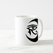 LunaSees Logo Mok (zwart met jade iris) (Voorkant rechts)