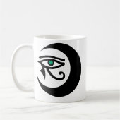 LunaSees Logo Mok (zwart met jade iris) (Links)