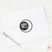 LunaSees Logo Sticker (wit / jade eye) (Envelop)