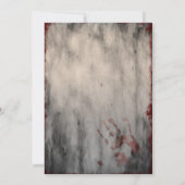 Lunatic Asilum Halloween Birthday Save The Date (Achterkant)