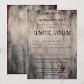 Lunatic Asilum Halloween Kaart (Voorkant / Achterkant)