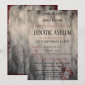 Lunatic Asylum Woman,s Birthday Party Kaart (Voorkant / Achterkant)