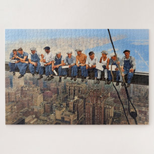 Lunch Atop A Skyscraper 1932 NYC Gerestaureerd Kle Legpuzzel