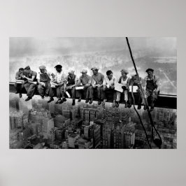 Lunch Atop A Skyscraper 1932 NYC IJzerwerkers Groo Poster