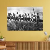 Lunch Atop A Skyscraper 1932 NYC Ironworkers Large Canvas Afdruk (Insitu (Woonkamer))