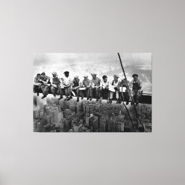 Lunch Atop A Skyscraper 1932 NYC Ironworkers Large Canvas Afdruk