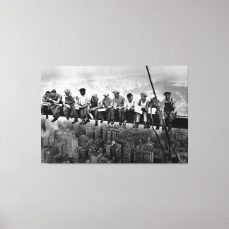 Lunch Atop A Skyscraper 1932 NYC Ironworkers Large Canvas Afdruk