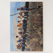 Lunch Atop A Skyscraper 1932 NYC Remastered Color Legpuzzel (Verticaal)