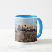 Lunch Atop A Skyscraper 1932 NYC Remastered Color Mok (Voorkant rechts)