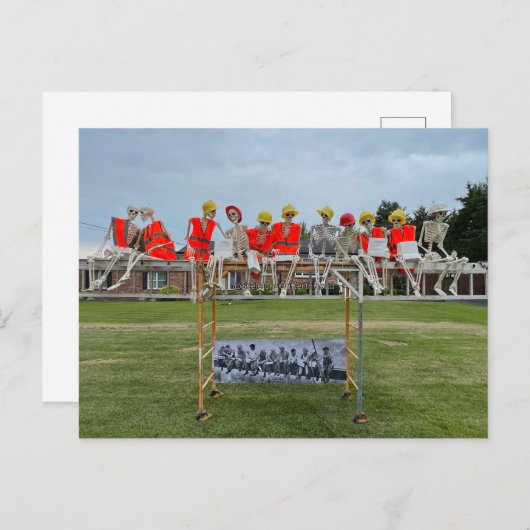 Lunch Atop a Skyscraper briefkaart (Voorkant / Achterkant)