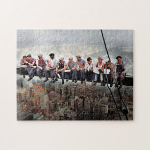 Lunch Atop A Skyscraper C1932 Color Redux Legpuzzel