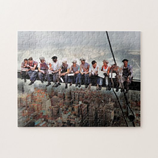 Lunch Atop  A Skyscraper C1932 Kleur Redux Legpuzzel (Horizontaal)