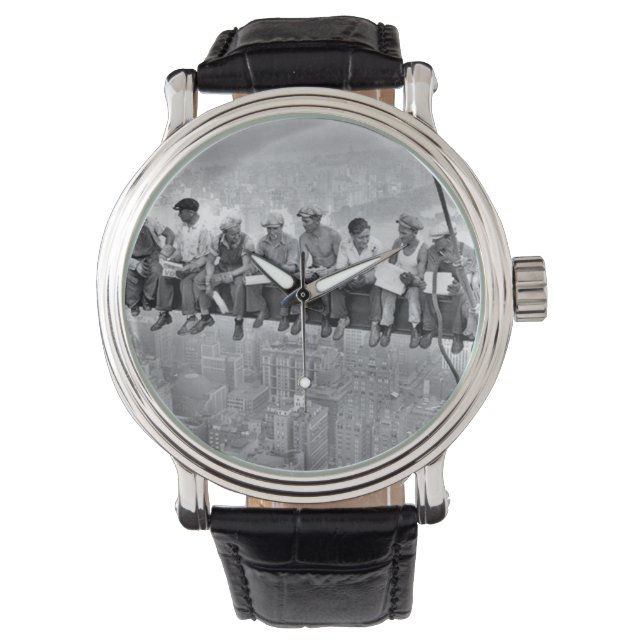 Lunch Atop A Skyscraper Horloge (Voorkant)