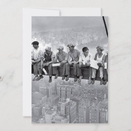Lunch Atop A Skyscraper Kaart (Voorkant)