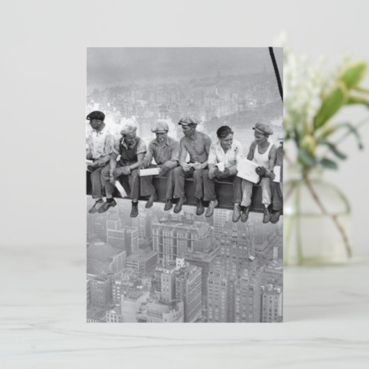 Lunch Atop A Skyscraper Kaart (Staand voorkant)