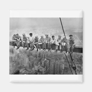 Lunch atop a Skyscraper Magneet