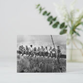 Lunch atop a Skyscraper - New York - 1932 Briefkaart (Staand voorkant)