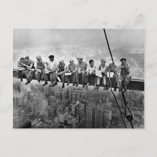 Lunch atop a Skyscraper - New York - 1932 Briefkaart