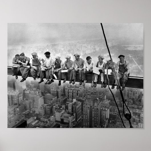 Lunch atop a Skyscraper - New York - 1932 Poster (Voorkant)