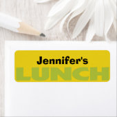 Lunch Bag ID gepersonaliseerde sticker (Insitu)