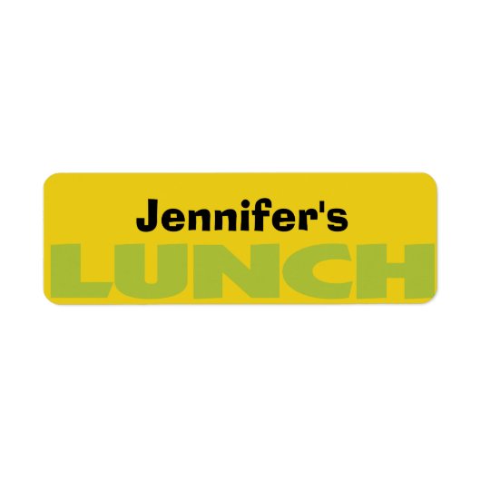 Lunch Bag ID gepersonaliseerde sticker (Voorkant)