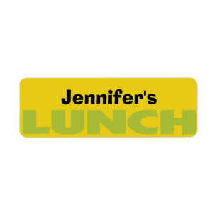 Lunch Bag ID-sticker op maat Etiket