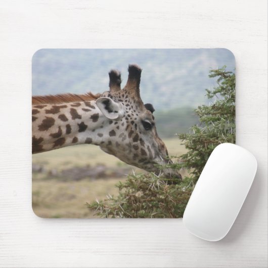 Lunch bij de Acacia-boom - Mousepad Muismat (Met muis)