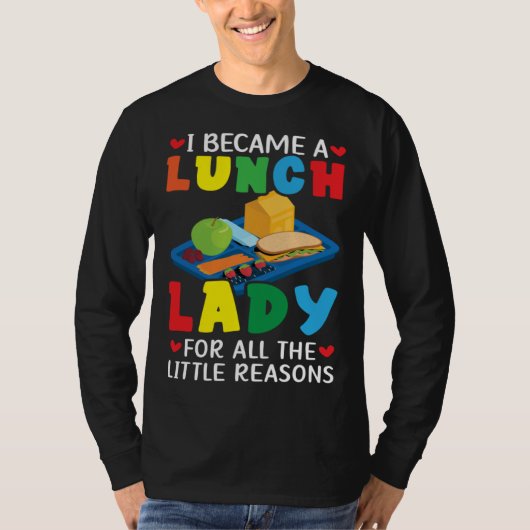 Lunch Boss Cafeteria Worker Lady Cook Lunch Lady T-shirt (Voorkant)