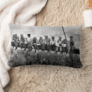 Lunch Bovenop een Wolkenkrabber C1932 IJzerwerkers Kussen