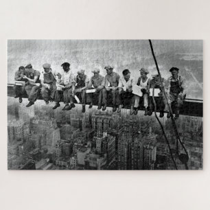 Lunch Bovenop Een Wolkenkrabber C1932 IJzerwerkers Legpuzzel