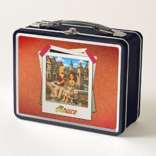Lunch Box Alsace Kek en Ina - Geschenk met kurkeff