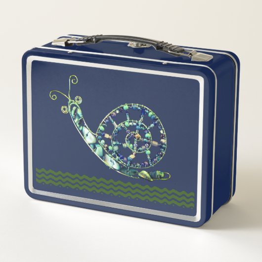 Lunch Box - Blue Stone Snail (Achterkant)
