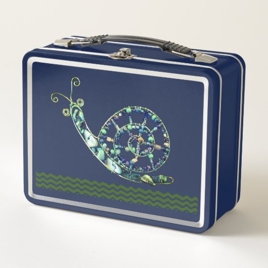 Lunch Box - Blue Stone Snail (Voorkant)