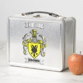 Lunch Box Bruine Familienaam En Schild (In situ)