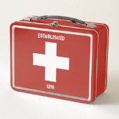 Lunch Box Croix Suisse - Established 1291 (Voorkant)