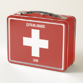 Lunch Box Croix Suisse - Established 1291 (Achterkant)