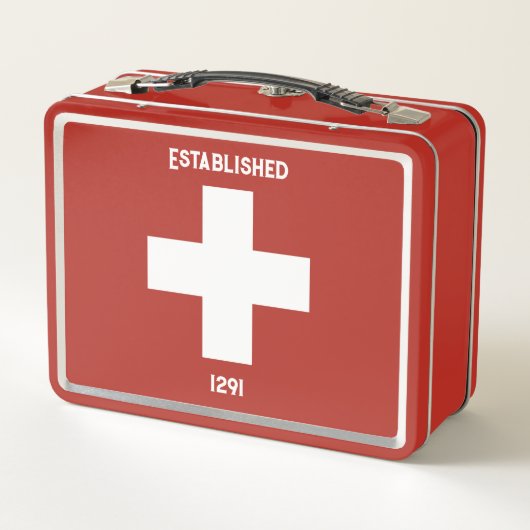 Lunch Box Croix Suisse - Established 1291 (Achterkant)