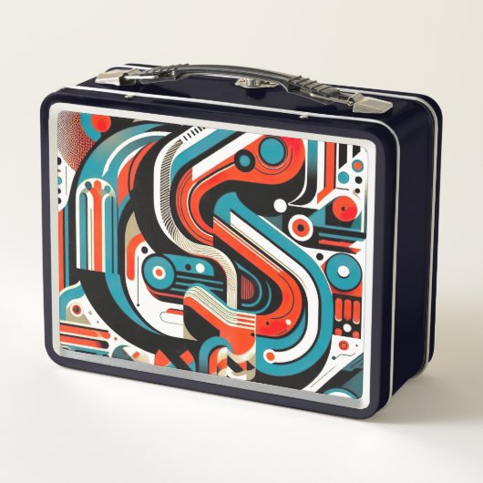 Lunch box en métal tech (Achterkant)