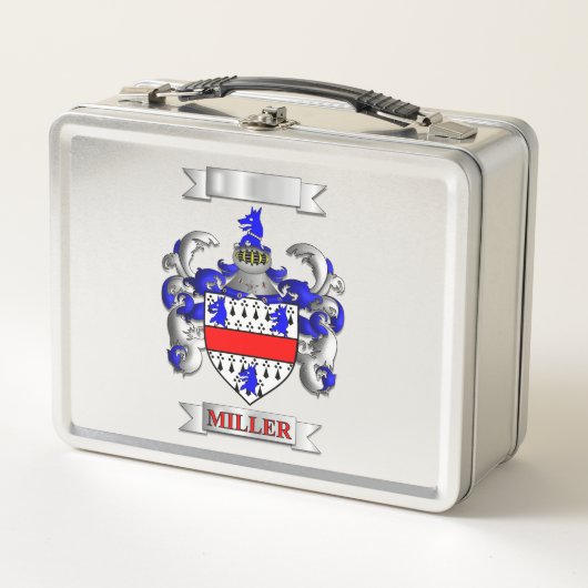 Lunch Box Familie Miller Achternaam En Schild (Voorkant)