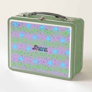 Lunch Box Green met Blue Stars voor kinderen of vo