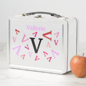 Lunch Box - Jumked Letters in Pink (In situ)