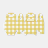 Lunch Box Lichtgeel Vichy Bedankdoosjes (Uitgevouwen)