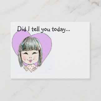 Lunch Box Love Note - Gepersonaliseerd Visitekaartje