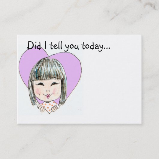 Lunch Box Love Note - Gepersonaliseerd Visitekaartje (Voorkant)