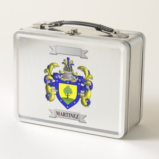 Lunch Box Martinez Familienaam En Schild (Voorkant)