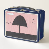 Lunch Box met Beach Umbrella Design (Voorkant)