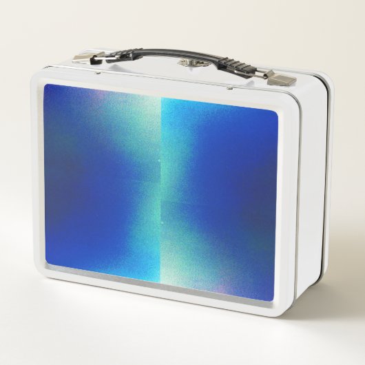 Lunch Box met blauw design (Achterkant)