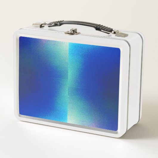 Lunch Box met blauw design (Voorkant)
